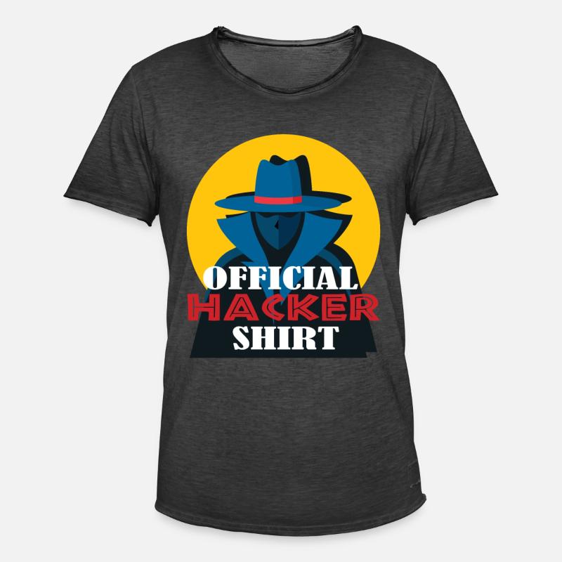 Hacking Hacker Phishing - Männer Vintage T-Shirt - Vintage Schwarz