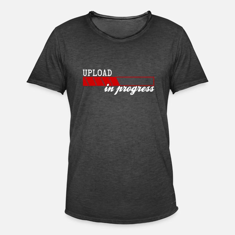 Upload In Progress - Männer Vintage T-Shirt - Vintage Schwarz