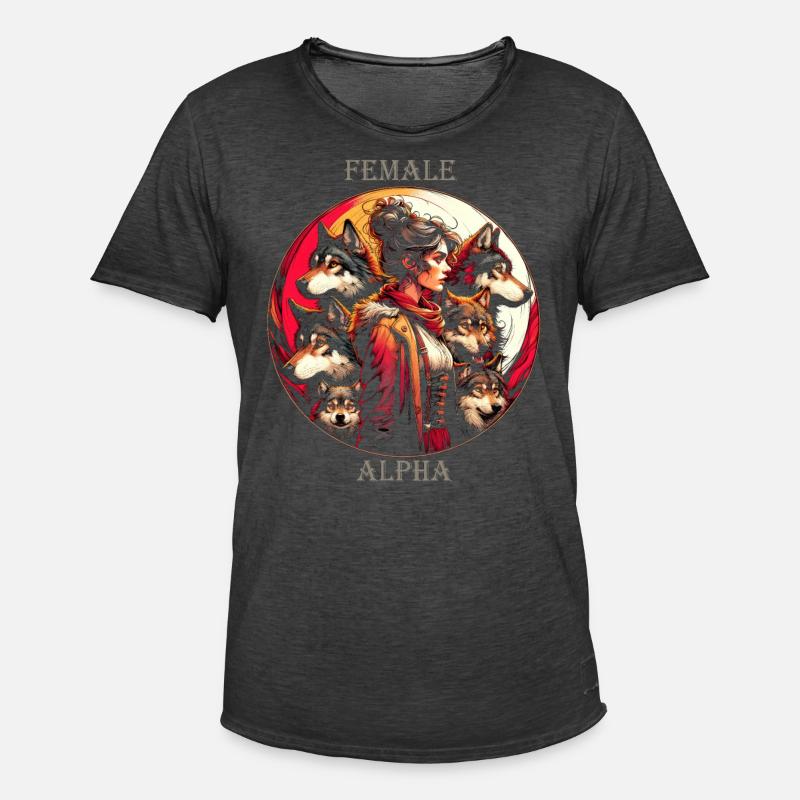 Alpha-Geist-Essenz - Männer Vintage T-Shirt - Vintage Schwarz
