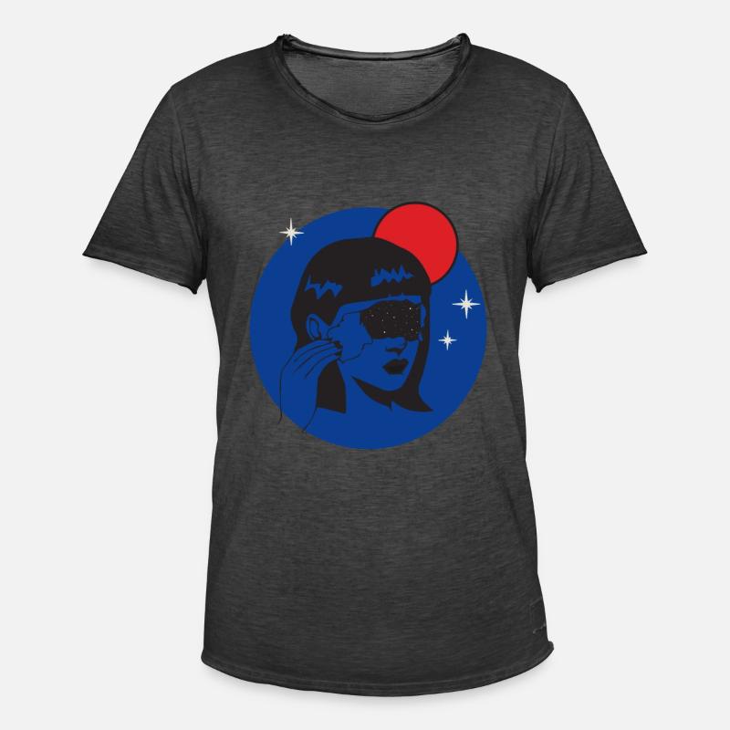 "PHOTON" - Quantenbeobachter, Quantenphysik Nerd - Männer Vintage T-Shirt - Vintage Schwarz