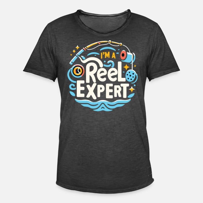 Ich bin ein Rollenexperte - Männer Vintage T-Shirt - Vintage Schwarz