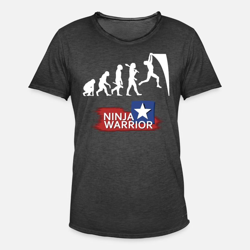Ninja Warrior Evolution - Men's Vintage T-Shirt - washed black