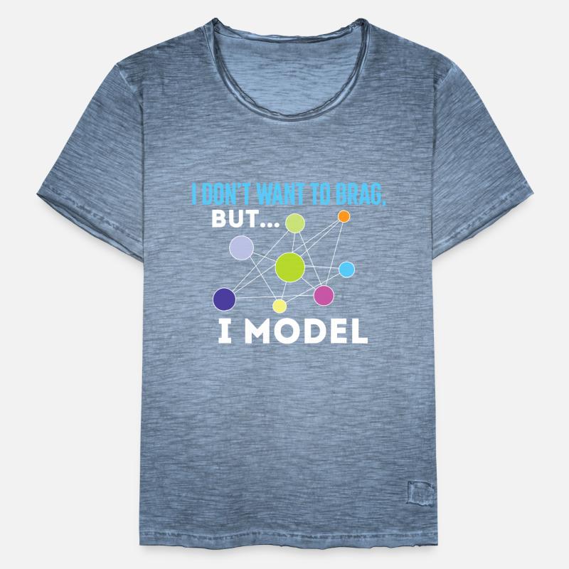 I Modell - Data Science Statistik Datenanalyst Männer Vintage T-Shirt