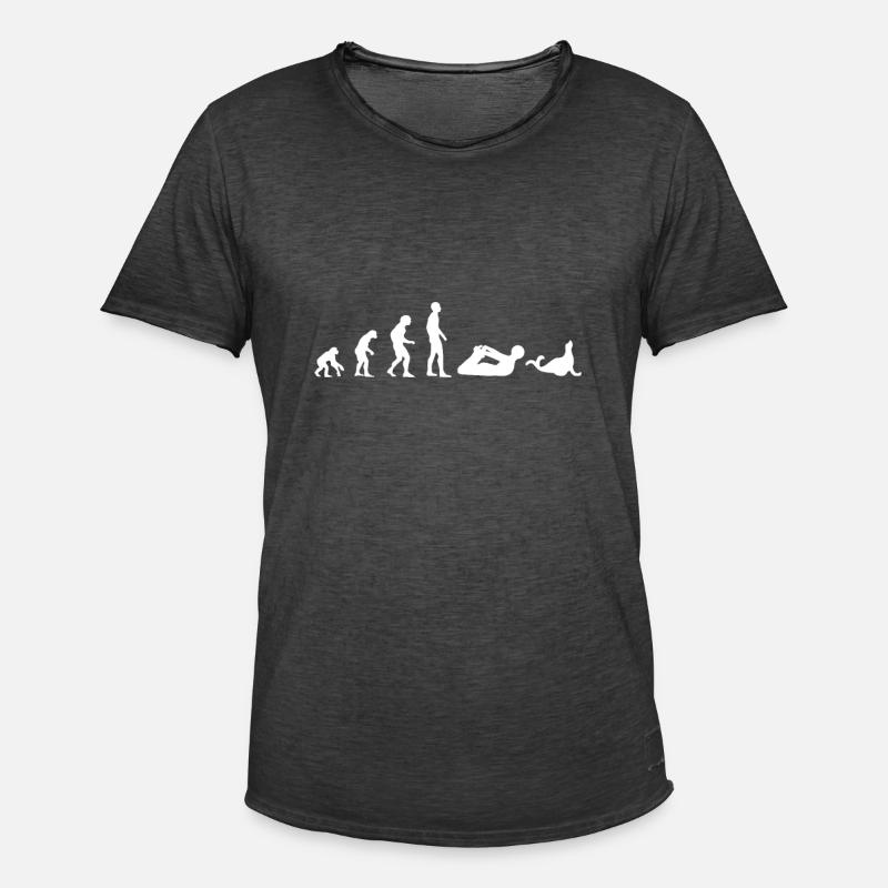 Robbe Evolution - Männer Vintage T-Shirt - Vintage Schwarz