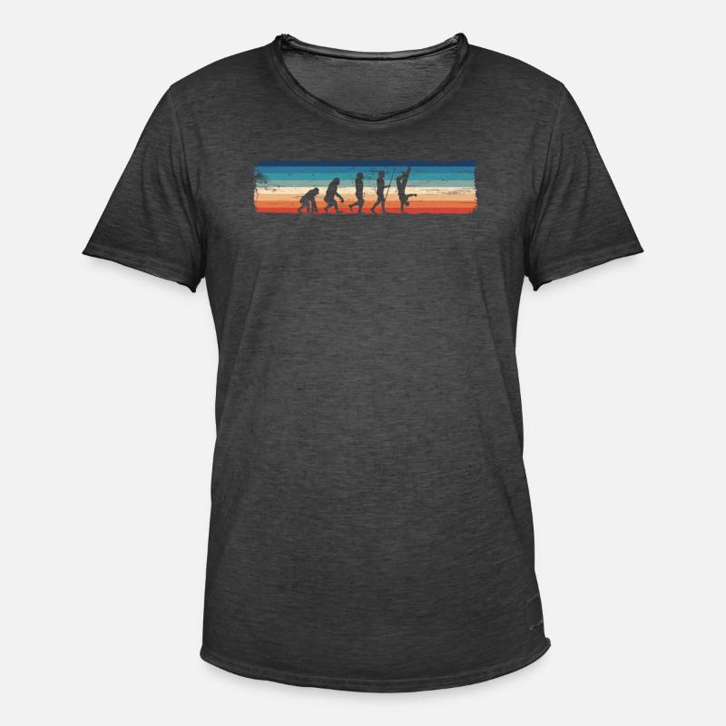Retro Breakdancing Evolution - Lustiger - Männer Vintage T-Shirt - Vintage Schwarz