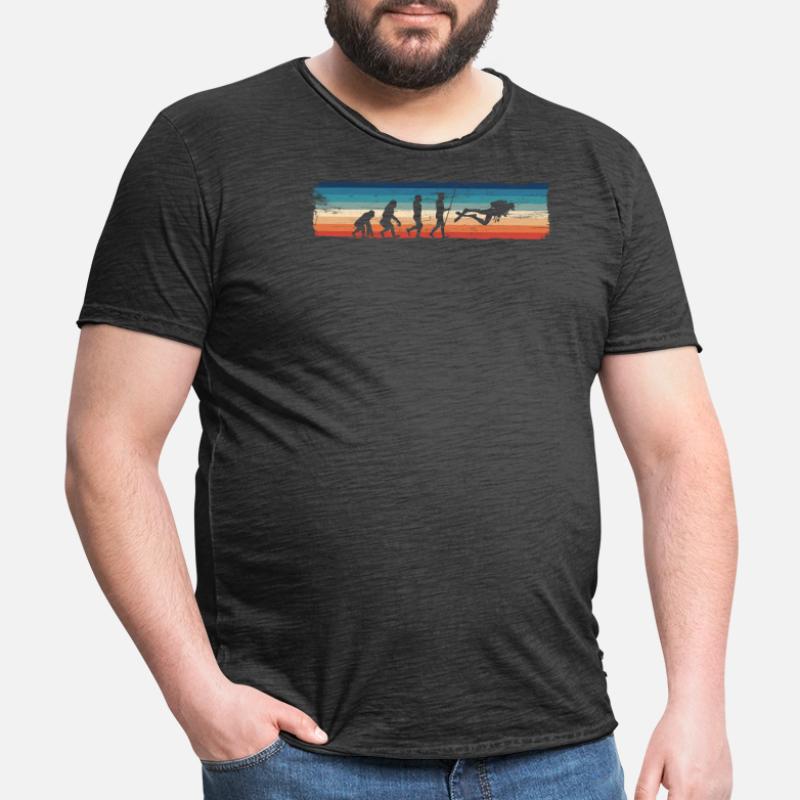 Evolution du plongeur - Evolution du T-shirt vintage Homme