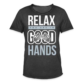 Physiotherapie - Männer Vintage T-Shirt - Vintage Schwarz - Vorne - Jose (178cm)