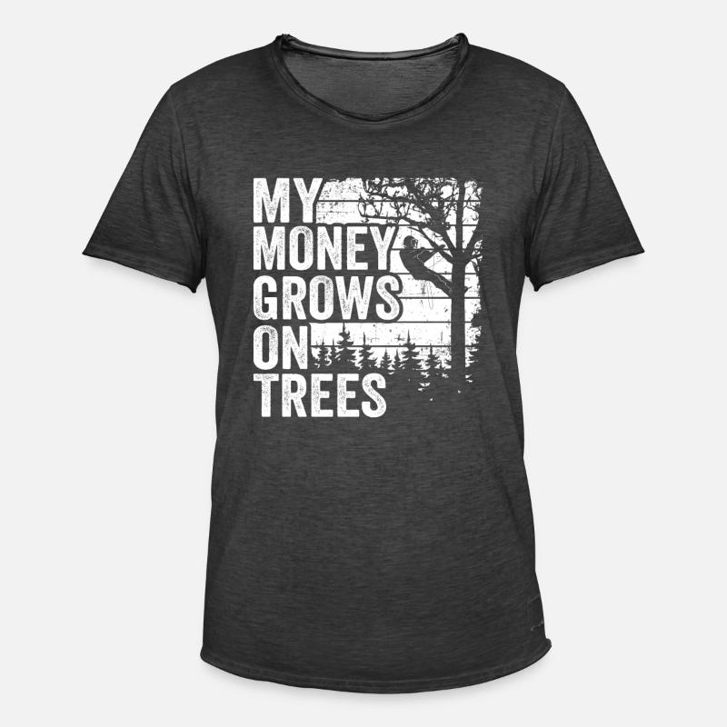 Baumpfleger Baumkletterer Geschenk Holzfäller - Männer Vintage T-Shirt - Vintage Schwarz