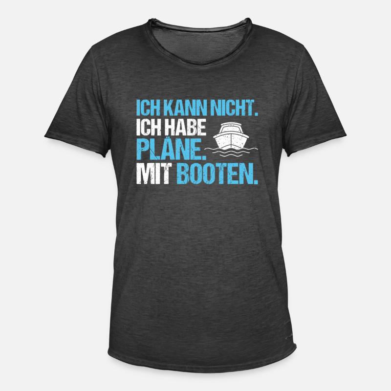 Bootsbauer Bootsbau Schiffbauer Schiffbau Boote - Männer Vintage T-Shirt - Vintage Schwarz