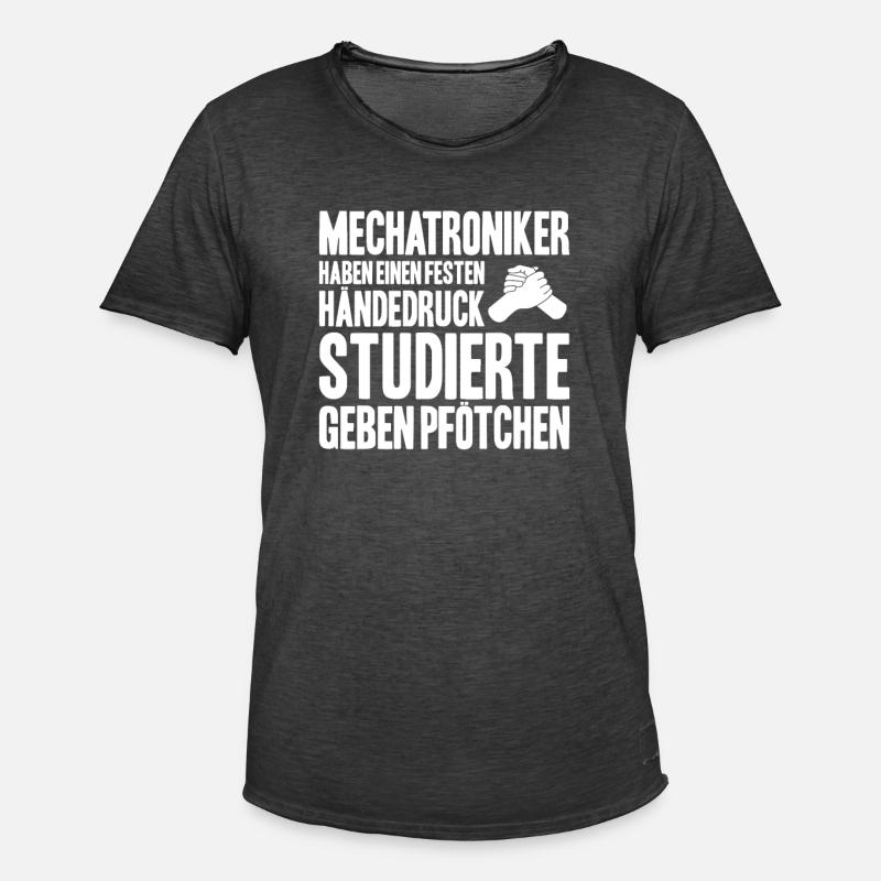 Mechatroniker Mechatronik Mechatronics Engineer - Männer Vintage T-Shirt - Vintage Schwarz