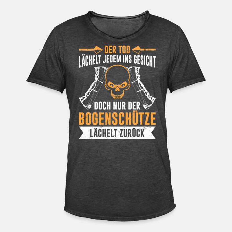 Compoundbogen Bogenschütze Bogenschießen - Männer Vintage T-Shirt - Vintage Schwarz