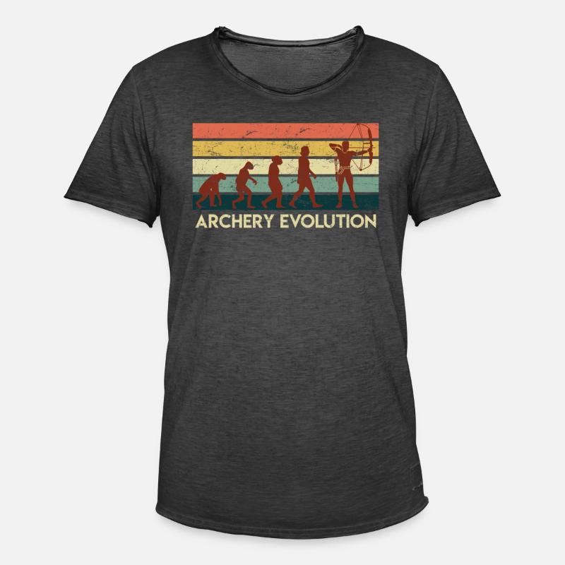 Archery Evolution Bogenschießen - Men's Vintage T-Shirt - washed black