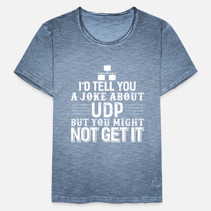 Informatique UDP blague programmeur d’ordinateur T-shirt vintage Homme