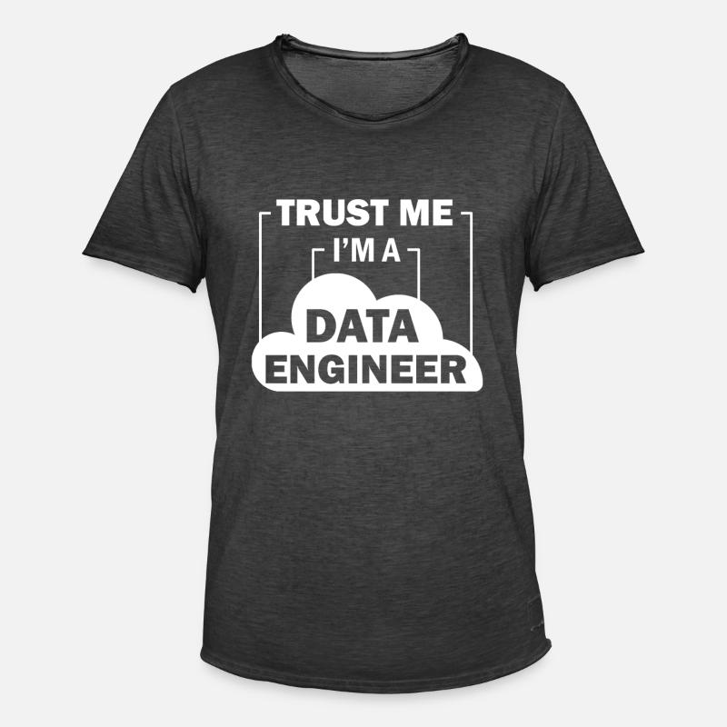 Data Engineer Data Science - Männer Vintage T-Shirt - Vintage Schwarz