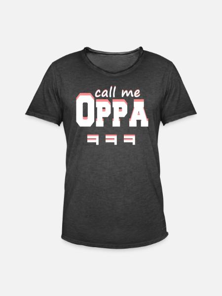 Call me Opaa - Männer Vintage T-Shirt - Vintage Schwarz