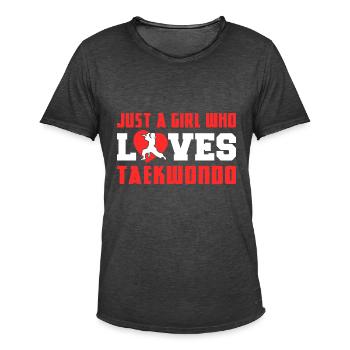 TKD Korean Martial Arts Tae Kwon - Männer Vintage T-Shirt - Vintage Schwarz - Vorne - Jose (178cm)