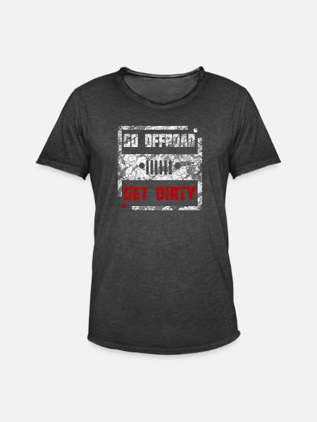 4x4 Allrad Abenteuer Geschenk - Männer Vintage T-Shirt - Vintage Schwarz