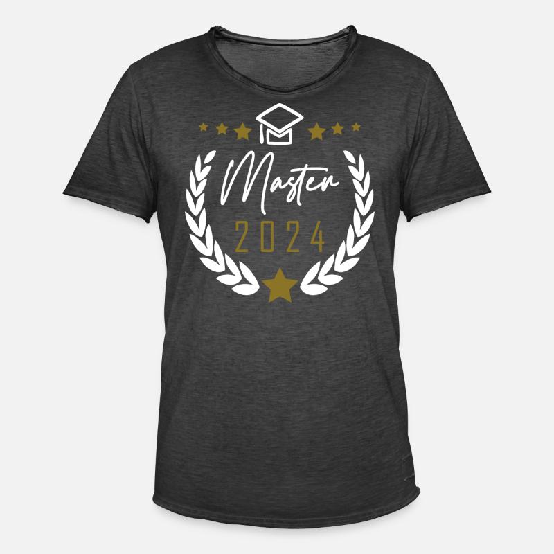 Master 2024 - Männer Vintage T-Shirt - Vintage Schwarz