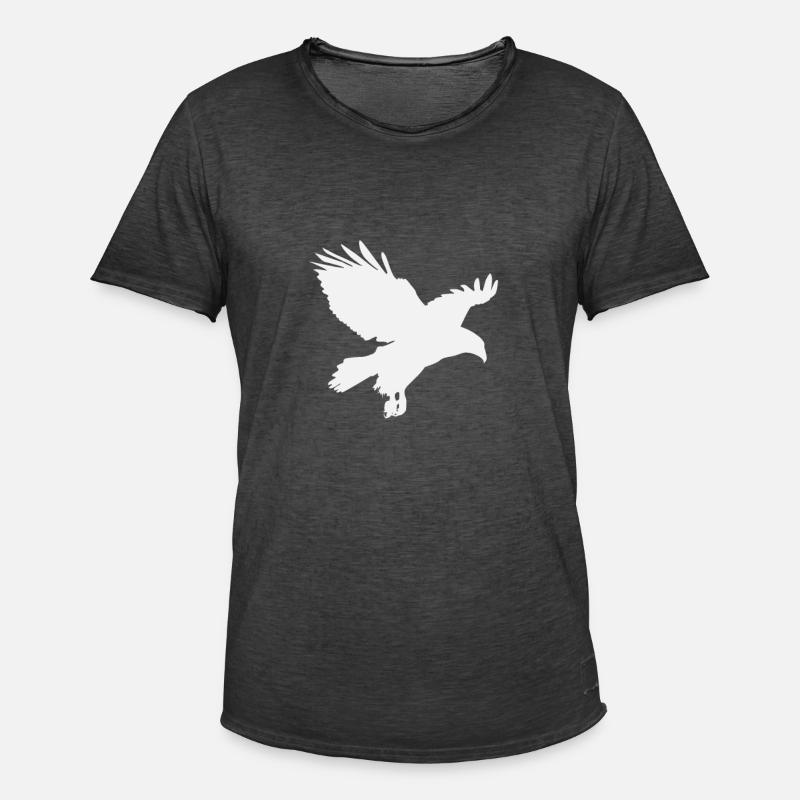 Eagle Eagle - Men's Vintage T-Shirt - washed black