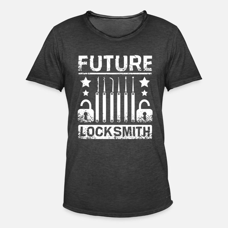Future Locksmith - Männer Vintage T-Shirt - Vintage Schwarz