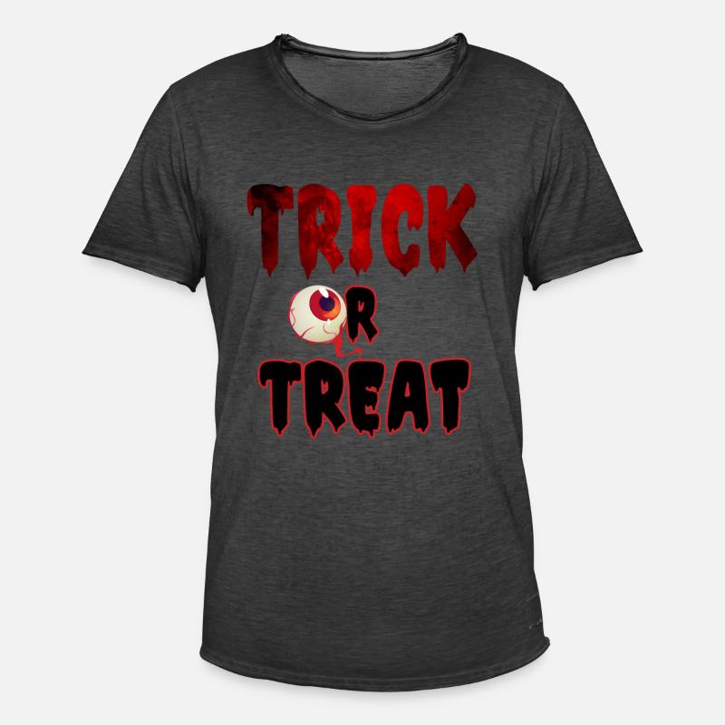 Süßes oder Saures - Männer Vintage T-Shirt - Vintage Schwarz