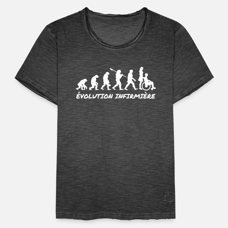 évolution infirmière T-shirt vintage Homme