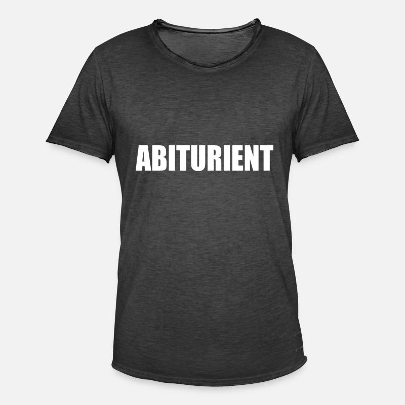Abiturient - Männer Vintage T-Shirt - Vintage Schwarz