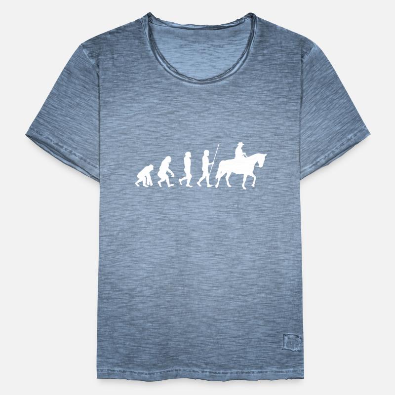 Evolution Reiter Männer Vintage T-Shirt