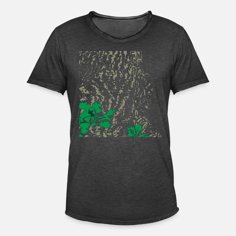 Eiche Eichenbaum Rinde - Männer Vintage T-Shirt - Vintage Schwarz