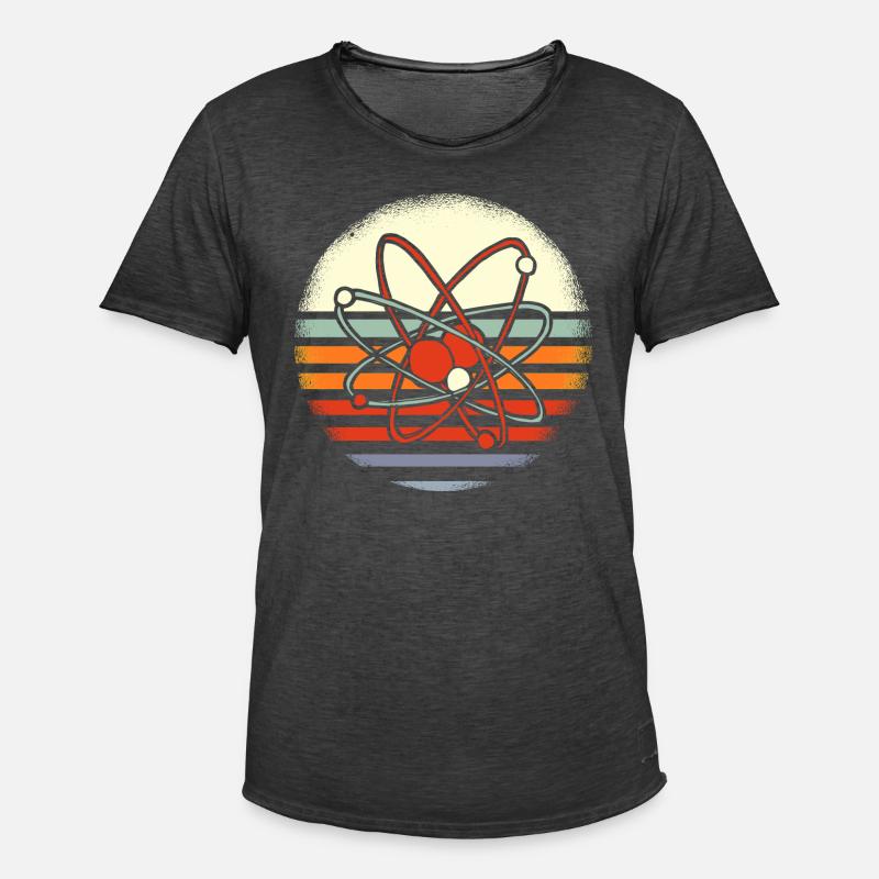 Science atom molecule physics - Men's Vintage T-Shirt - washed black