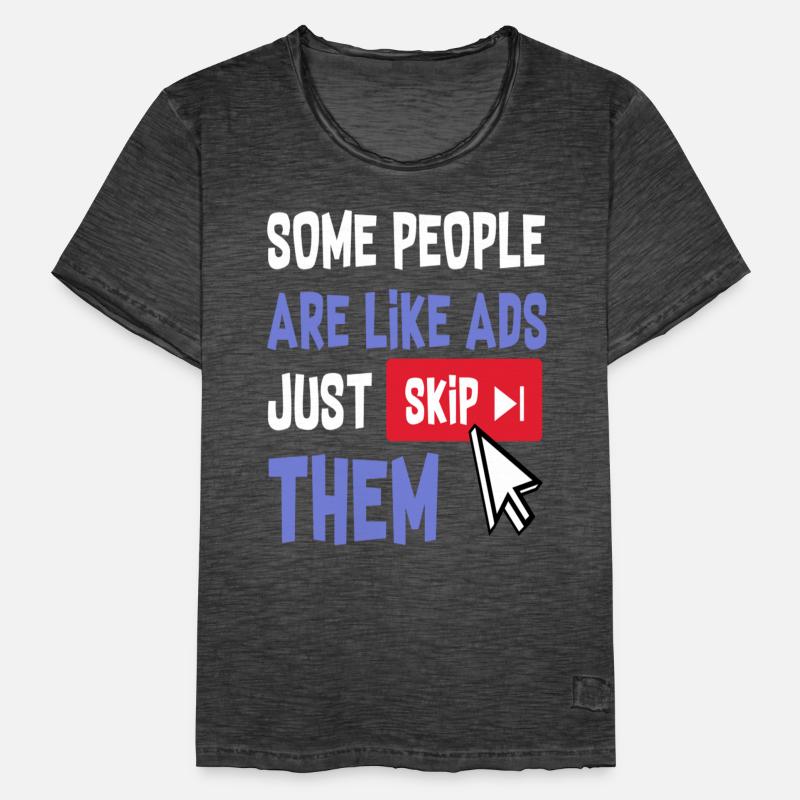 Some People Are Like Ads Just Skip Them Men's Vintage T-Shirt