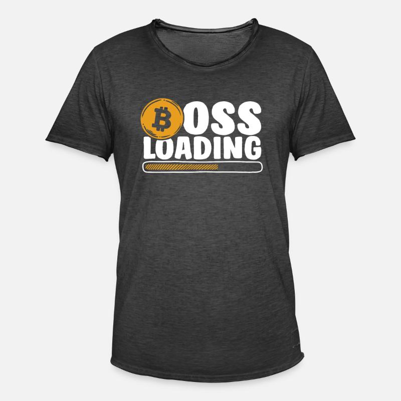 Loading Crypto Cryptocurrency Blockchain - Men's Vintage T-Shirt - washed black