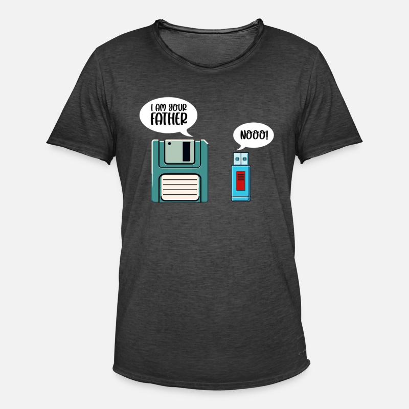 Programmierer Computercodierungssoftwareentwickler - Männer Vintage T-Shirt - Vintage Schwarz