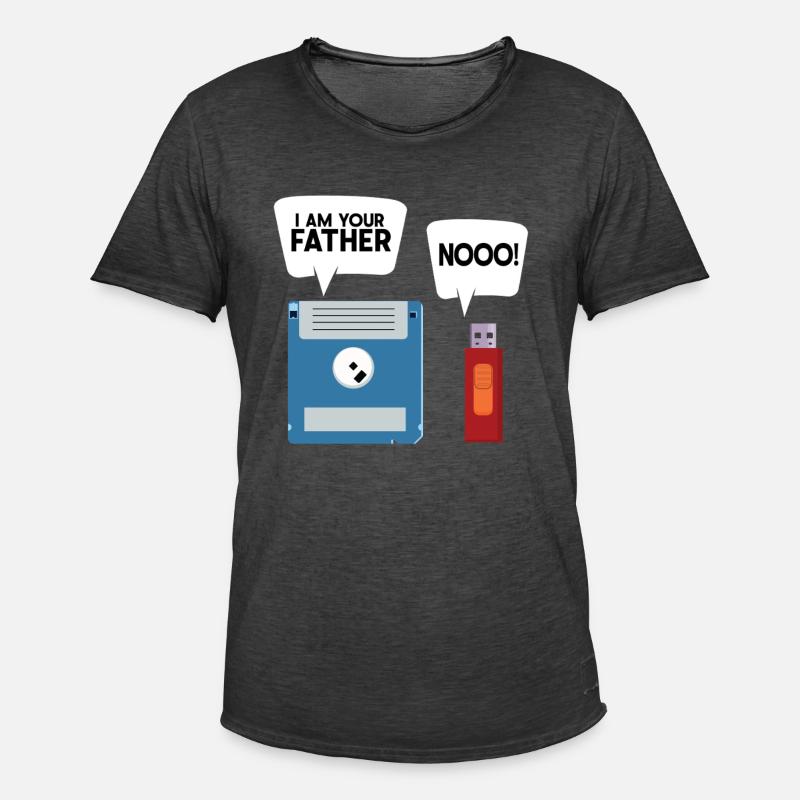 Programmierer Computercodierungssoftwareentwickler - Männer Vintage T-Shirt - Vintage Schwarz