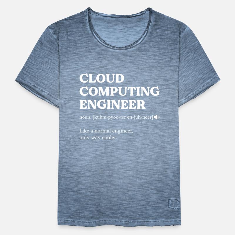 Cloud Computing Engineer Definition Computer Männer Vintage T-Shirt