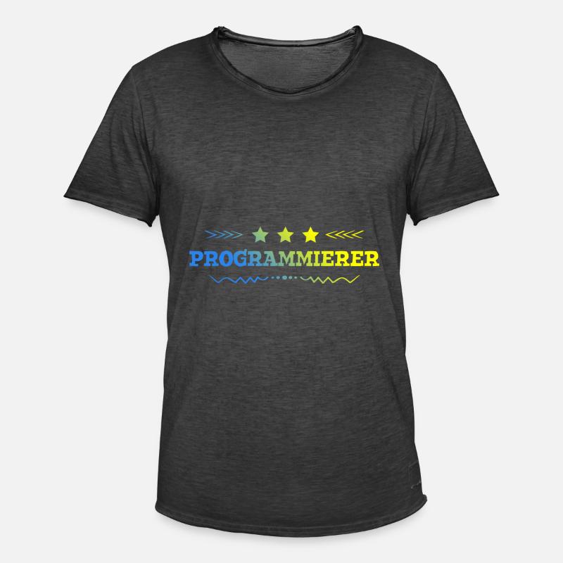 Programmierer Beruf - Männer Vintage T-Shirt - Vintage Schwarz