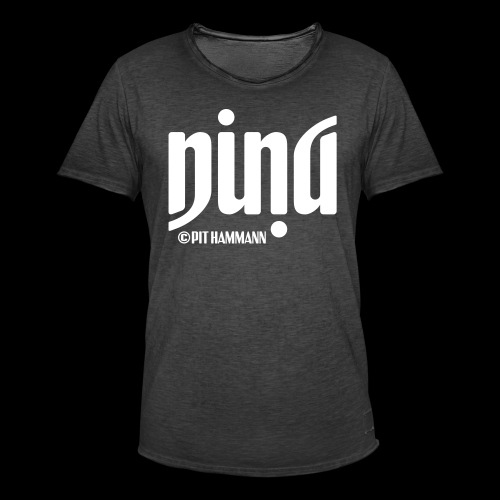 Ambigramm Nina 01 Pit Hammann - Männer Vintage T-Shirt