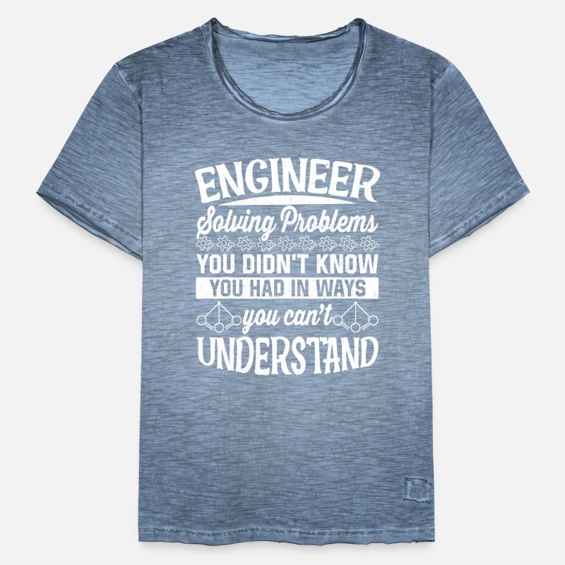 Engineer Solving Problems Men's Vintage T-Shirt