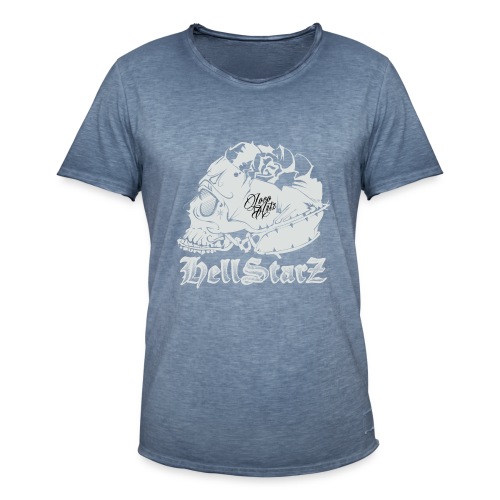HELLSTARZ Skull Logo - T-shirt vintage Homme