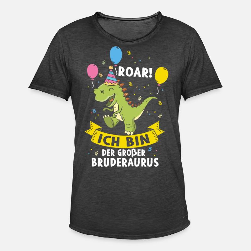 Ich Werde Ein Großer Bruder - Männer Vintage T-Shirt - Vintage Schwarz