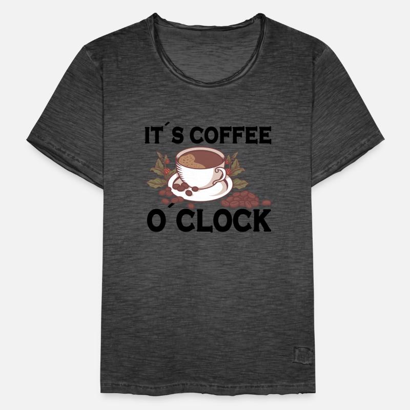 Coffee Lover Caffeine Molecule Java Latte Espresso Männer Vintage T-Shirt