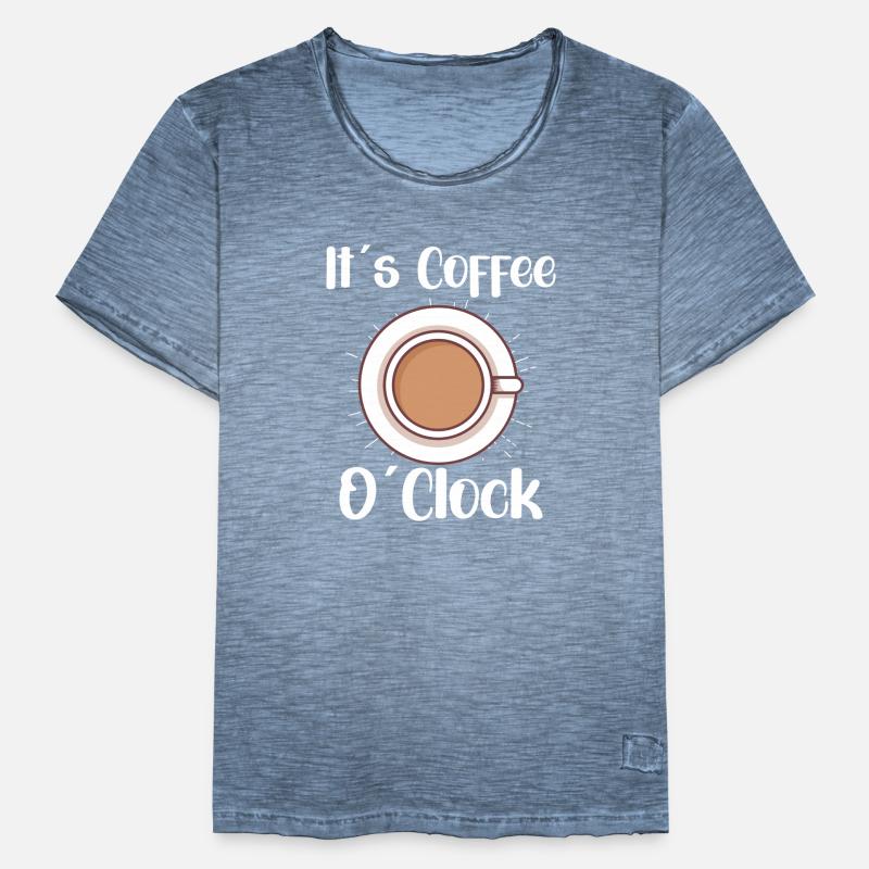 Coffee Lover Caffeine Molecule Java Latte Espresso Men's Vintage T-Shirt