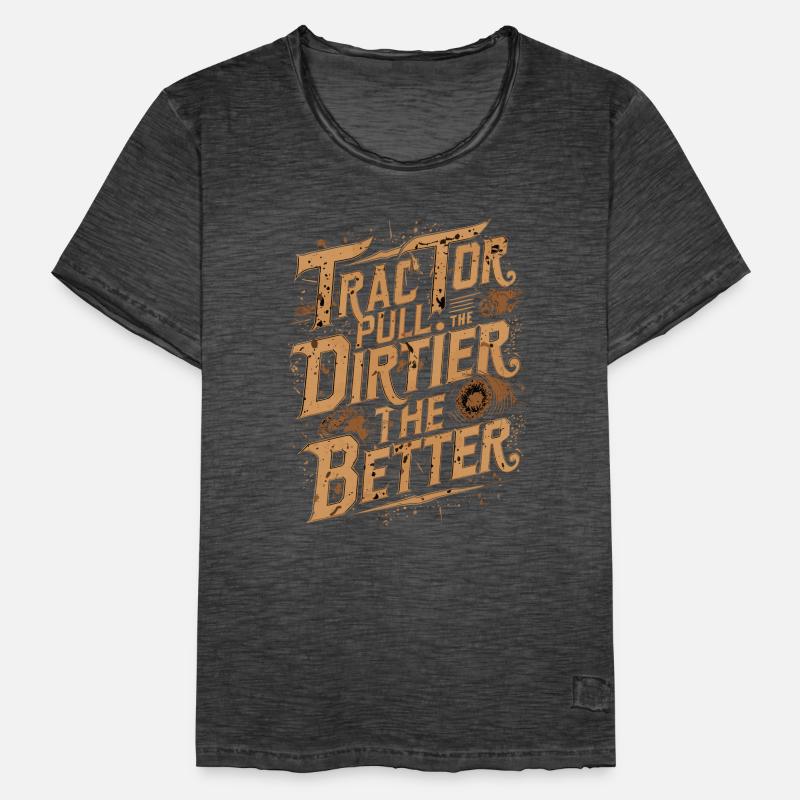 Tractor Pulling Tractor Pulling Tractor Power Farm Männer Vintage T-Shirt