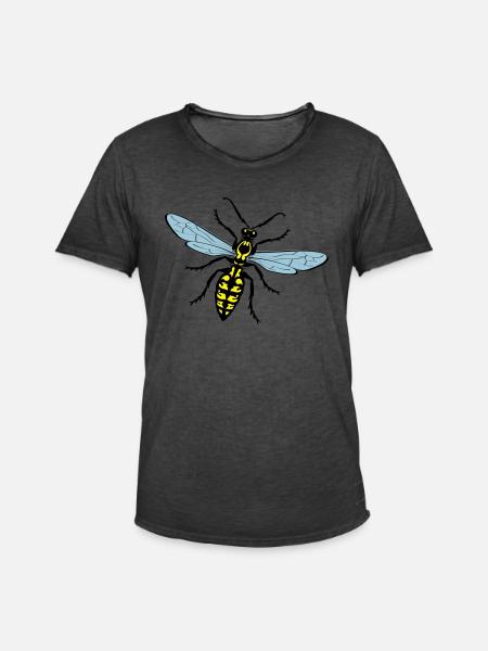 Hornisse - Männer Vintage T-Shirt - Vintage Schwarz