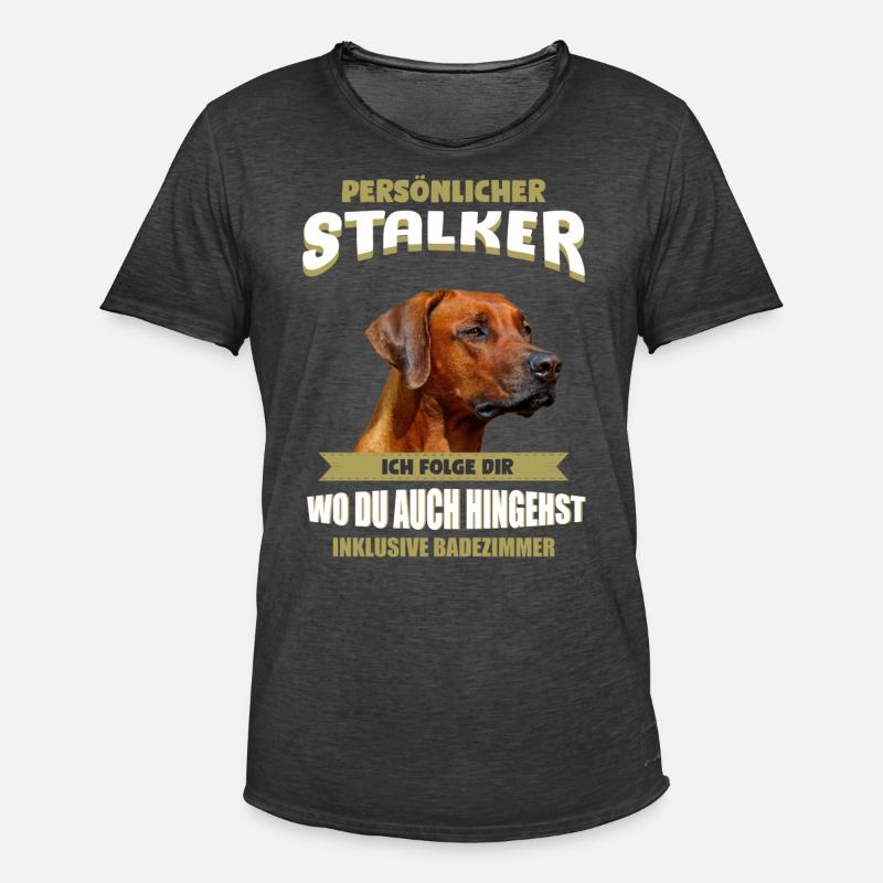 Rhodesian Ridgeback Hund - Rhodesian Ridgeback - Männer Vintage T-Shirt - Vintage Schwarz
