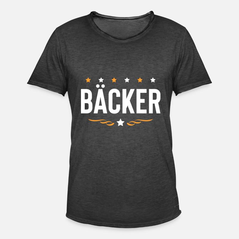 Bäcker Beruf - Männer Vintage T-Shirt - Vintage Schwarz