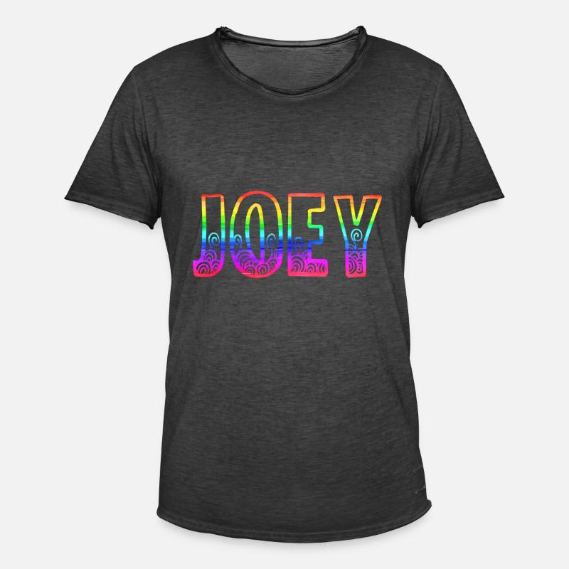 joey rs regenbogen - Männer Vintage T-Shirt - Vintage Schwarz