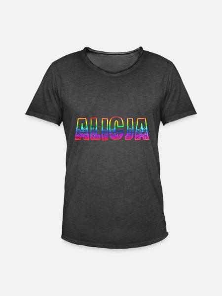 alicja rs rainbow - Men's Vintage T-Shirt - washed black