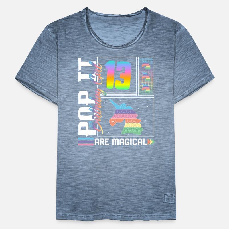 13. Geburtstag Mädchen Einhorn süßes Tee, Pop Geburtstag Männer Vintage T-Shirt