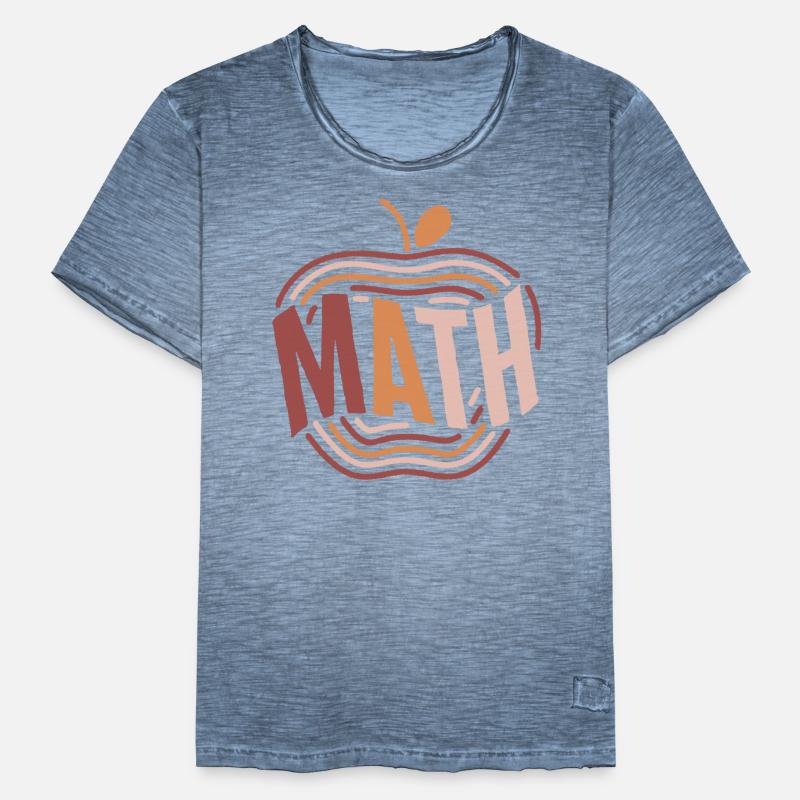 Mathematics Shirt, Math Apple Cute Tee, Math Men's Vintage T-Shirt